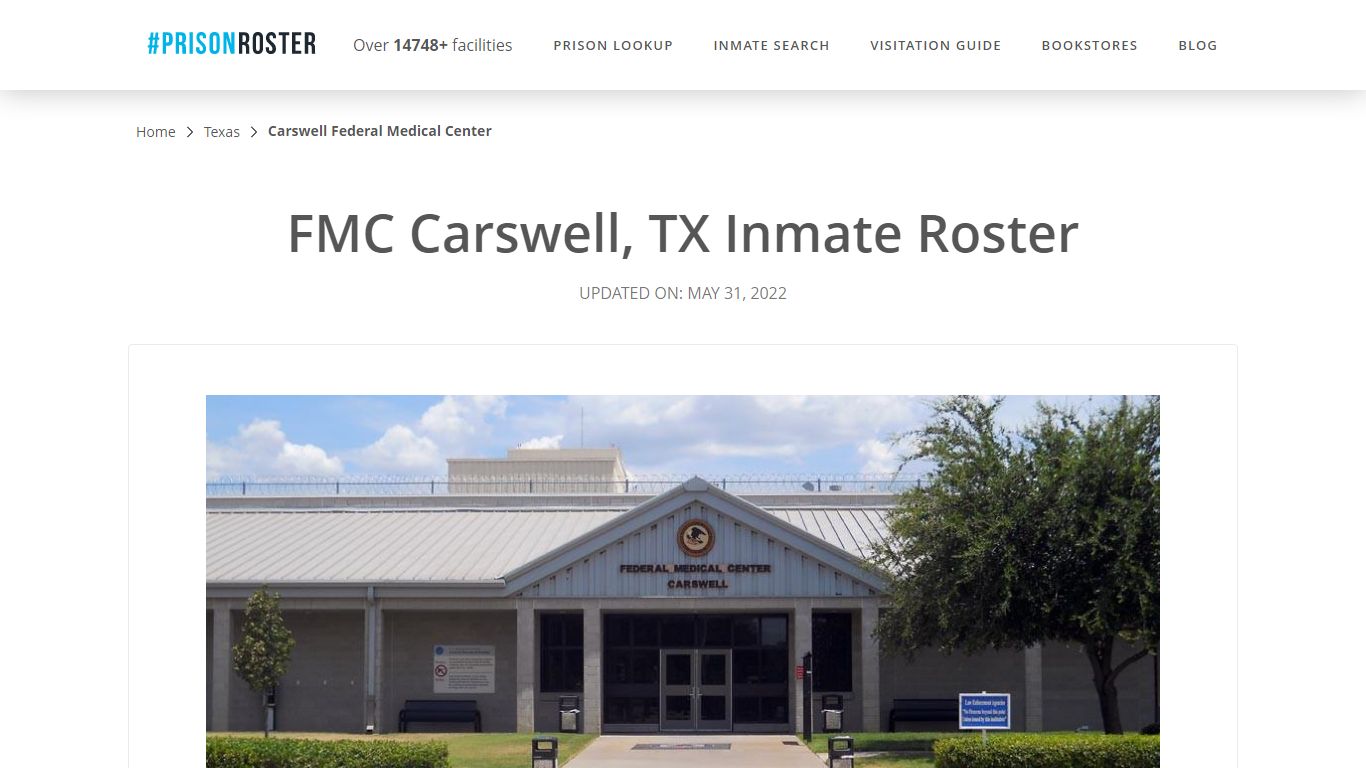 Carswell Federal Medical Center - Inmate Locator